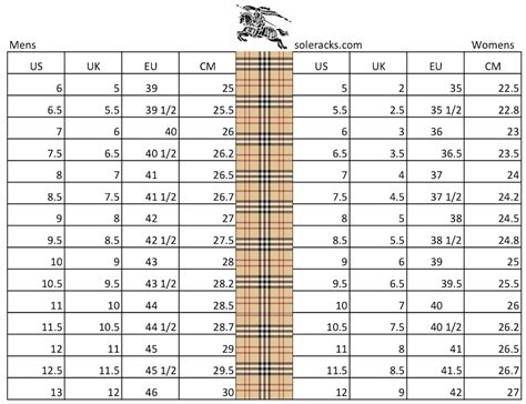 burberry shoe size|burberry women's shoe size chart.